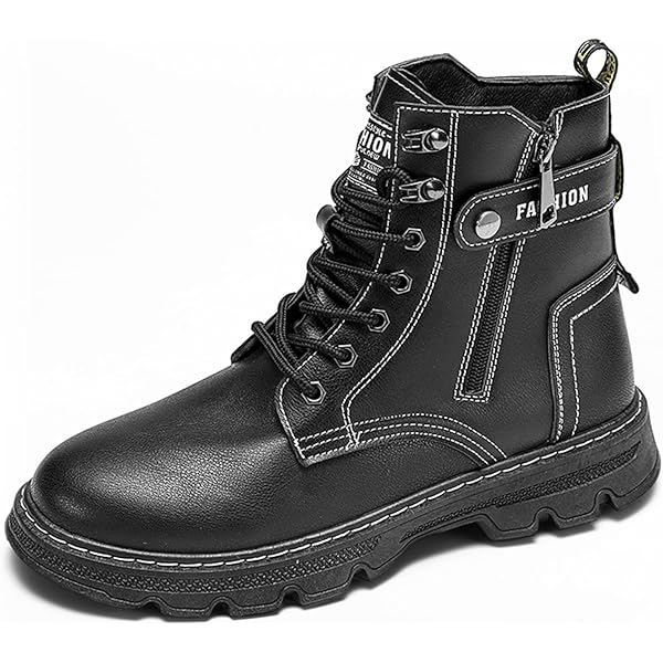 Amazon.com | Rockport Men's Seamus Waterproof Boot, Black Leather